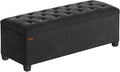 SONGMICS Velvet Storage Ottoman Bench, Foot Rest by Unknown