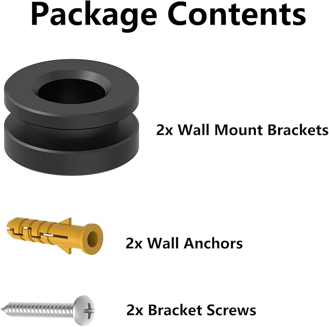 Vdsvksd Wall Mount Brackets Set Compatible with Vizio Soundbar M21d-H8R M21d-H8 SB362An-F6 V21d-J8, Bracket Screws Included