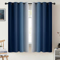 COSVIYA Grommet Ombre Room Darkening Curtains 63 inch Length, 2 Panels by COSVIYA