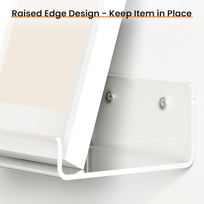 upsimples 9" Acrylic Shelves, Small Shelf - Image 6