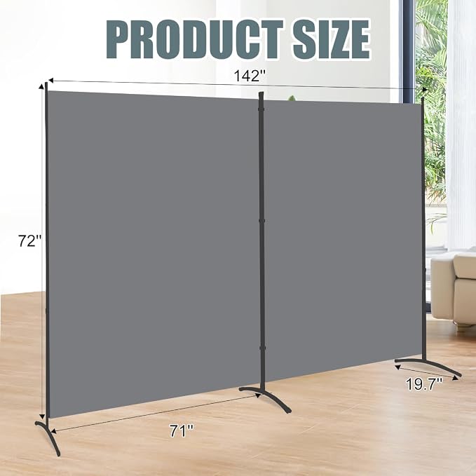 Room Divider Folding Privacy Screens, 6FT Tall Divider - Image 6