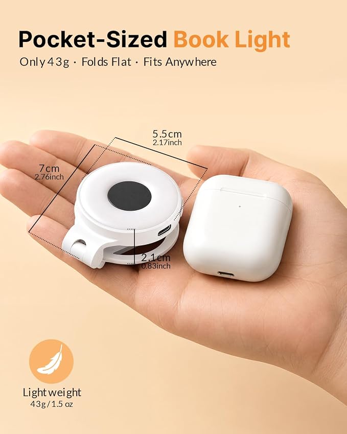 18 LED Rechargeable Clip On Book Light - Image 6