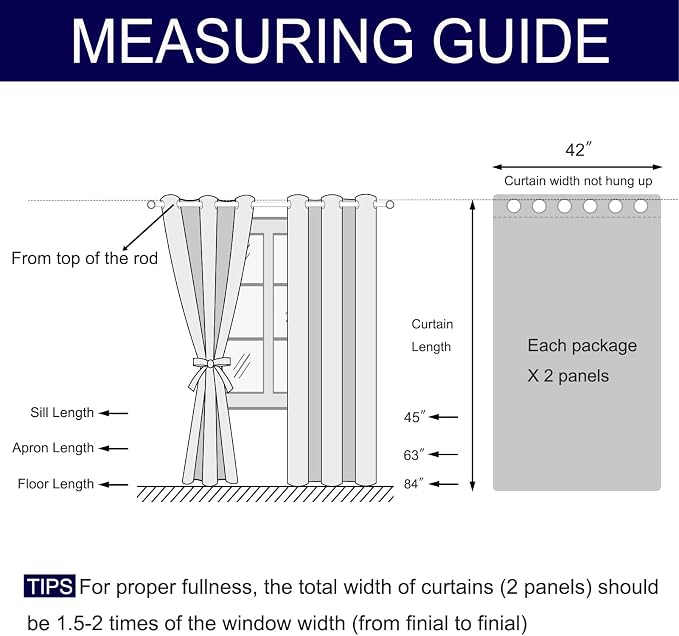 DWCN Blackout Short Curtains for Bedroom - Image 4