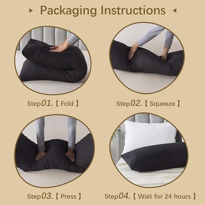 Memory Foam Body Pillow Insert, Bed Pillow - Image 5