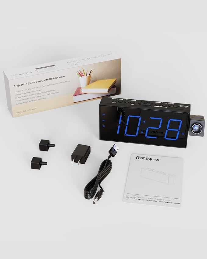 Mesqool Digital Projection Alarm Clock - Image 9