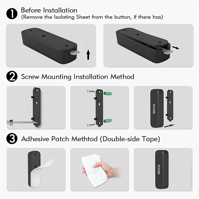 Door Chime, Door Sensor Chime for Door Opens – Door Ringer with 500ft Operating Range 52 Chime Adjustable Volume Mute Mode LED Indicators –Entry Alert Chime for Business/Home