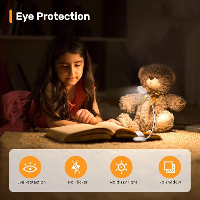 Rechargeable Reading Lights for Books in Bed, Book Lights for Reading at Night - Image 4