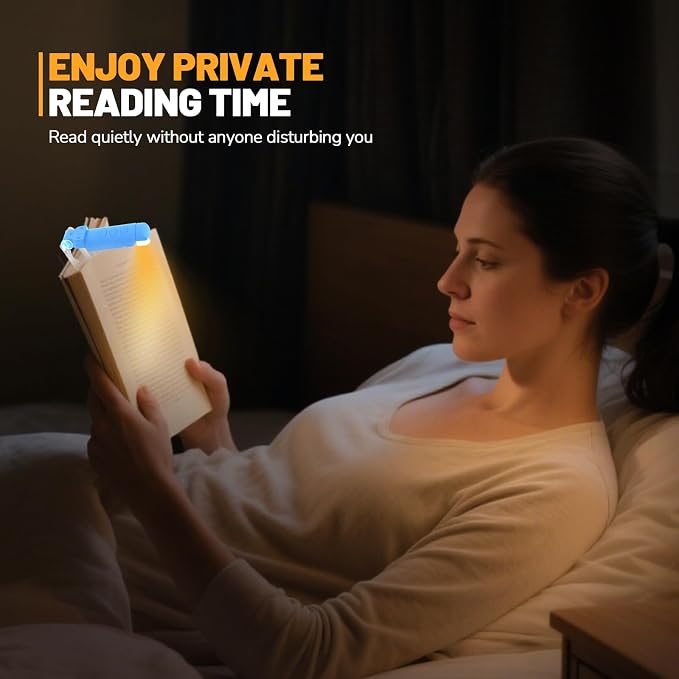 Book Reading Light Rechargeable Clip on Book Lamp - Image 7