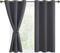 DWCN Dark Grey Blackout Curtains by DWCN