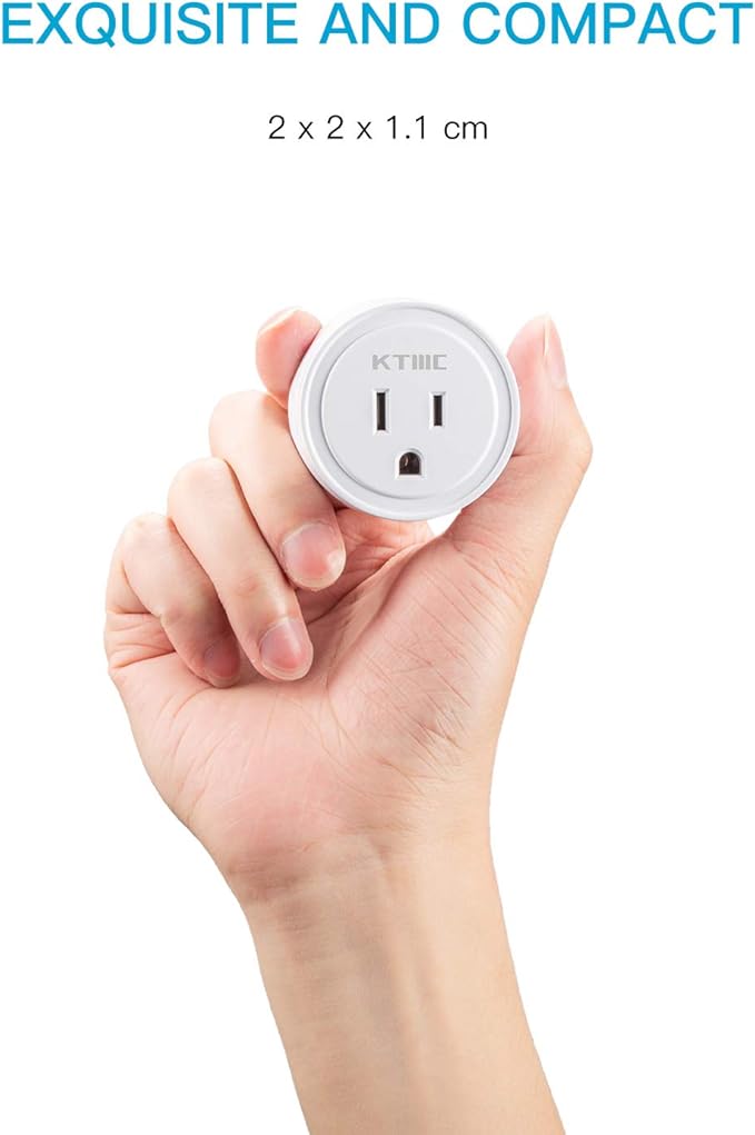 KTMC Smart Plug 4 Pack, Alexa & Google Home Compatible, No Hub Required, Remote Control, ETL Certified