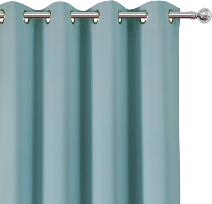 Stone Blue Thermal Blackout Curtains/52 x 95 Inch/Set of 2 Panels Room - Image 6