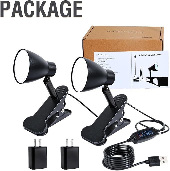 CRI 90+ Clip on Reading Lamp, Clip on Light - Image 9