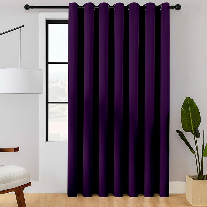 ChrisDowa Room Divider Curtain 90 Inch Length Sliding Door Curtain, 1 Panel | by ChrisDowa