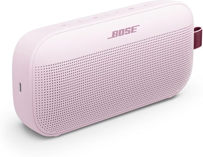 Bose SoundLink Flex Bluetooth Speaker (2nd Gen) - Portable Outdoor Speaker with Hi-Fi Audio, Waterproof and Dustproof, USB-C, Up to 12 Hours Battery Life, Petal Pink - Limited Edition Color