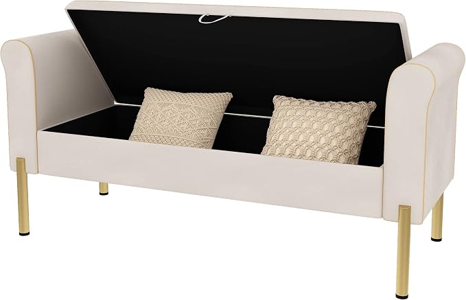 Alunaune Upholstered Storage Bench - Image 8