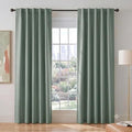 PONY DANCE Sage Green Blackout Curtains by PONYDANCE