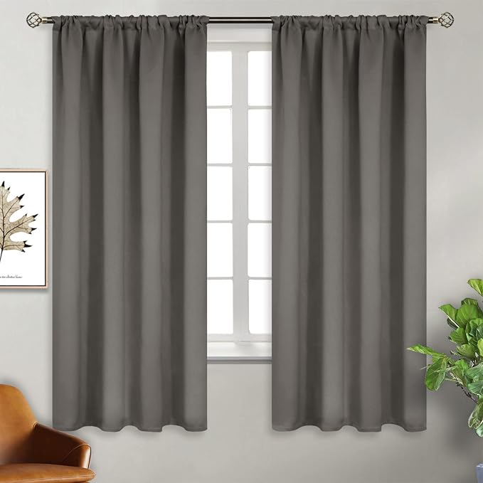 BGment Blackout Curtains for Bedroom 63 Inches Length by BGment