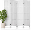 4 Panel Wood Room Divider and Folding Privacy Screen 67″, Freestanding Wall by Leesinwing