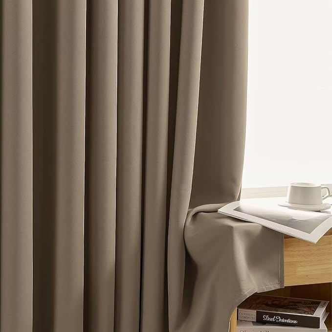 Joydeco Blackout Curtains for Bedroom 96 inch Long 2 Panels, Thermal Insulated - Image 3