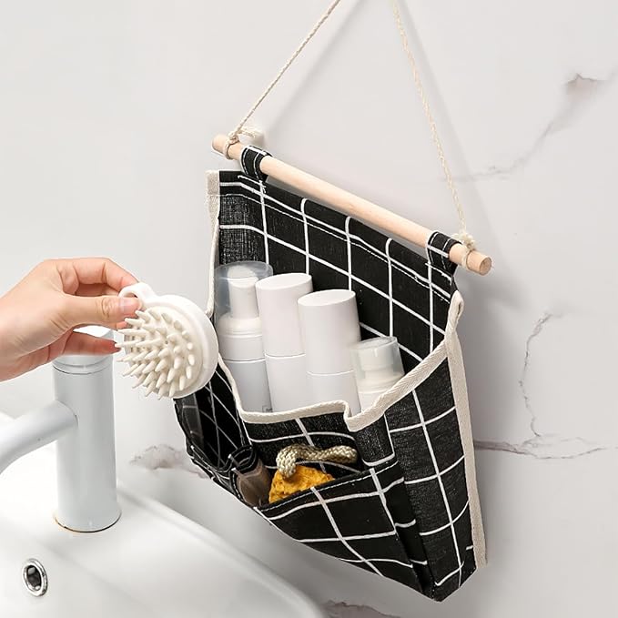 2 Pcs Wall Hanging Storage Bags, Over The Door Closet Organizer - Image 2