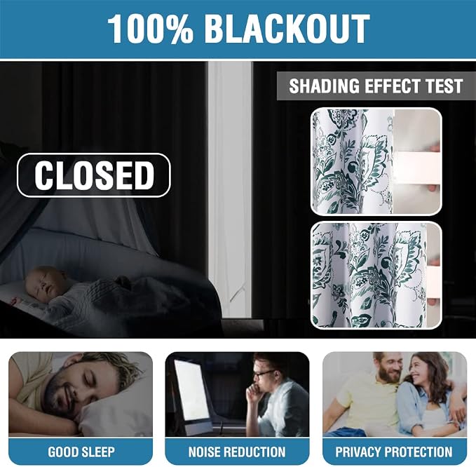 H.VERSAILTEX 100% Blackout Curtains - Image 2