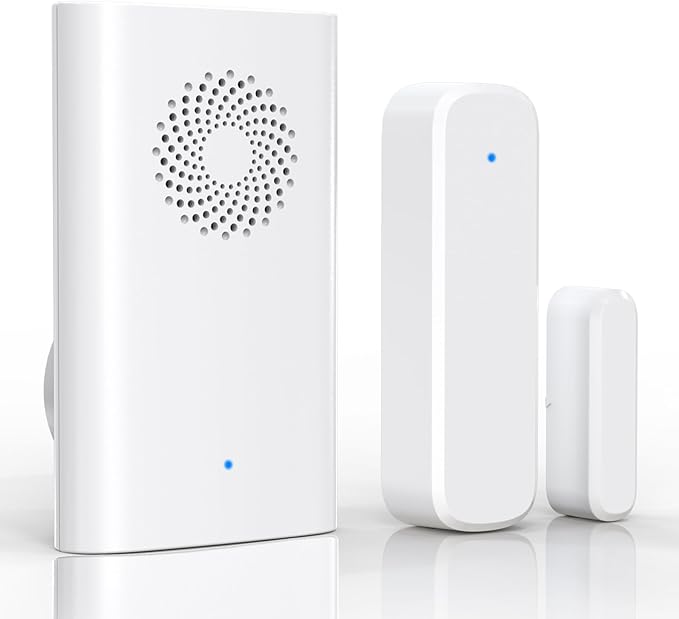 Wireless Door Sensor Chime, Door Open Alarm When Entry Business/Office/Store (500ft Range 51 Ringer Adjustable Volume) Home Alert Bell for Kid/Toddler Safety