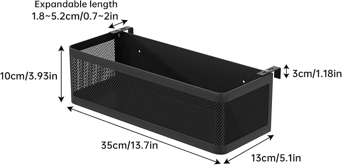 Bedside Caddy Shelf for Bunk Bed, L13.78in*W5.12in*H3.94in | For Bunk Bed - Image 2