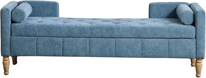 64.6" End of Bed Storage Bench for Bedroom, King Size Storage Bench for Bedroom - Image 8