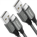 etguuds USB A to USB C Cable 4ft, 2-Pack, 3A Fast Charging Type C Charger Cord for iPhone 17 16 15 Pro Max 16e 17 Air, Samsung Galaxy S25 S24 S23 S22 S21 S20 A17 A16 A56 A55 Flip Fold, Gray
