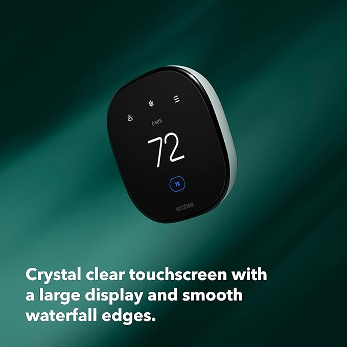ecobee Smart Thermostat Enhanced - Programmable Wifi Thermostat - Works with Siri, Alexa, Google Assistant - Energy Star Certified - Smart Home