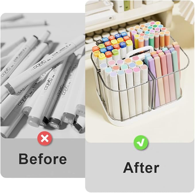 2 Pack Small Plastic Portable Caddy - Image 7