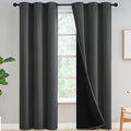 Yakamok Dark Grey Blackout Curtains 84 inches Long by Yakamok