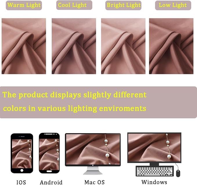 Timeper Wild Rose Pink Velvet Curtains 96 inches 2 Panels, Light Blocking - Image 7