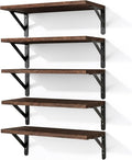 Fixwal Wall Floating Shelves for Home Decor | Wood Shelves, Natural Grain by Fixwal