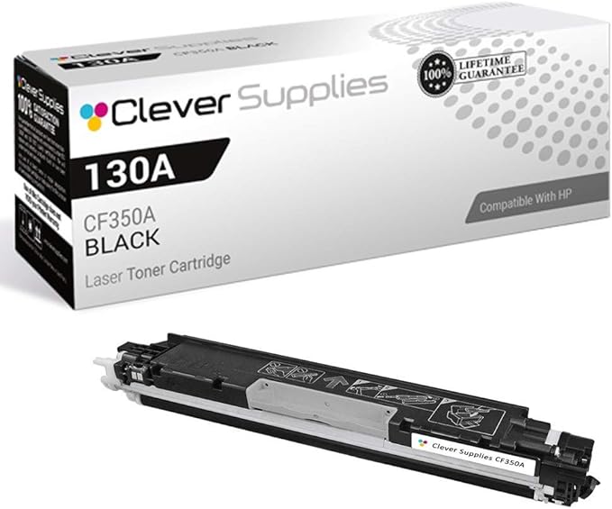 CS Replacement Toner Cartridge Compatible with HP M177FW CF350A Black 130A Color LaserJet M176 M177FW PRO M176N MFP M177FW MFP M176 MFP M177 PRO 100 MFP M176 M177 M177FW