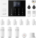 Home Alarm System Wireless,16Pcs WiFi+4G with Phone App & Remote Control Alarm System,Door/Window Sensors,Motion Detectors,for Smart Life or Tuya APP,Compatible with Alexa NO Monthly Fees
