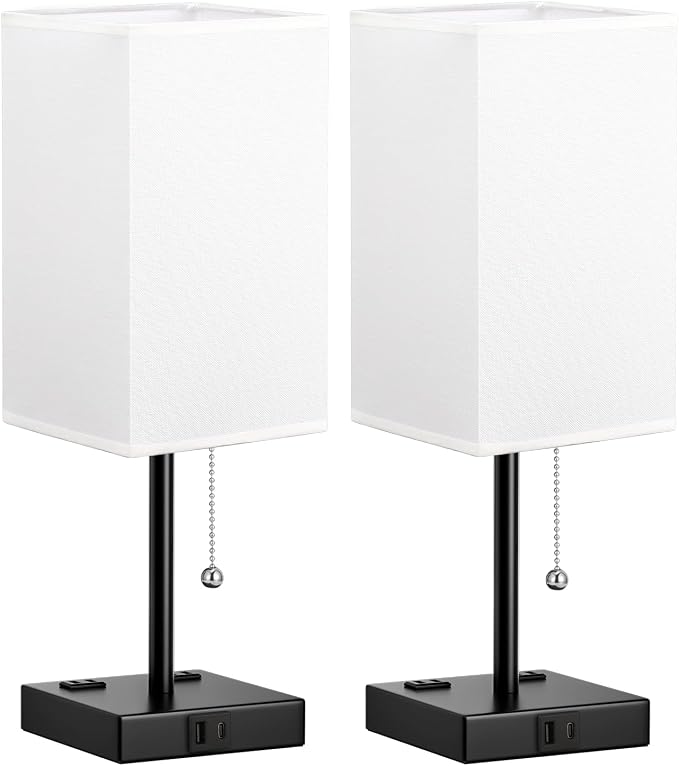 Bedside Lamp for Bedroom Set of 2 - Image 9