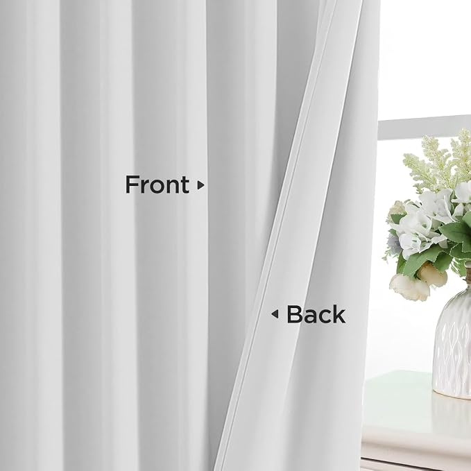 Joydeco Blackout Curtains 63 Inch Length 2 Panels Set, Thermal Insulated Long - Image 8