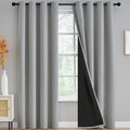 Yakamok Light Grey Blackout Curtains 84 inches Long by Yakamok