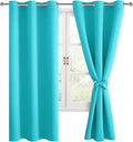 Blackout Curtains for Bedroom, 38 x 72 Inch, 2 Panels | Thermal Insulated by Hiasan