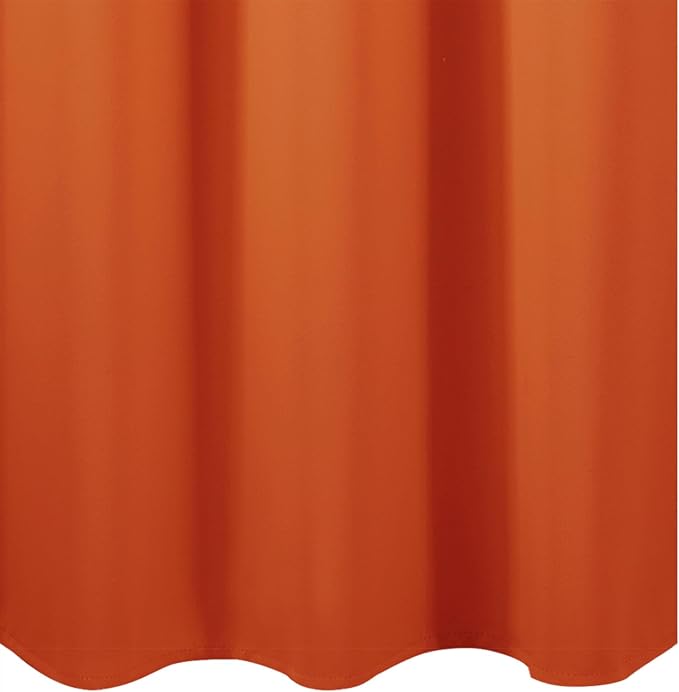 Orange Blackout Curtains 42 x 54 Inch Length Set of 2 Panels Grommet Bedroom - Image 8
