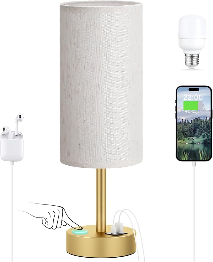 Dicoool Bedside Table Lamp for Bedroom by DicooolDirect