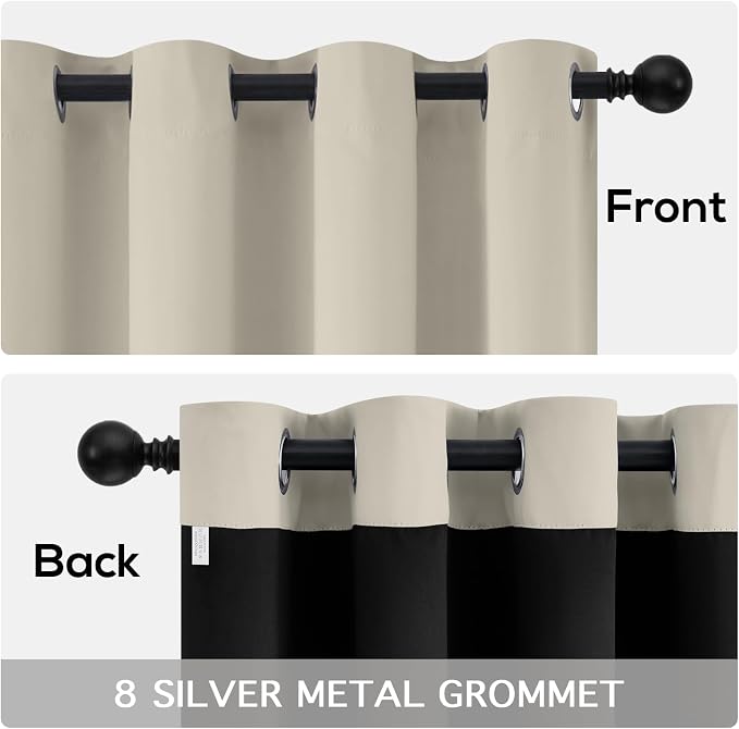 Yakamok Stone Blackout Curtains 84 inches Long - Image 6