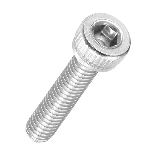 Kozelo 50pcs Socket Head Cap Screws - [M2.5-0.45 x 10mm] 304 Stainless Steel Allen Socket Drive for Electrical Motor 3D Printing Fan Engine Replacement Use, Silver
