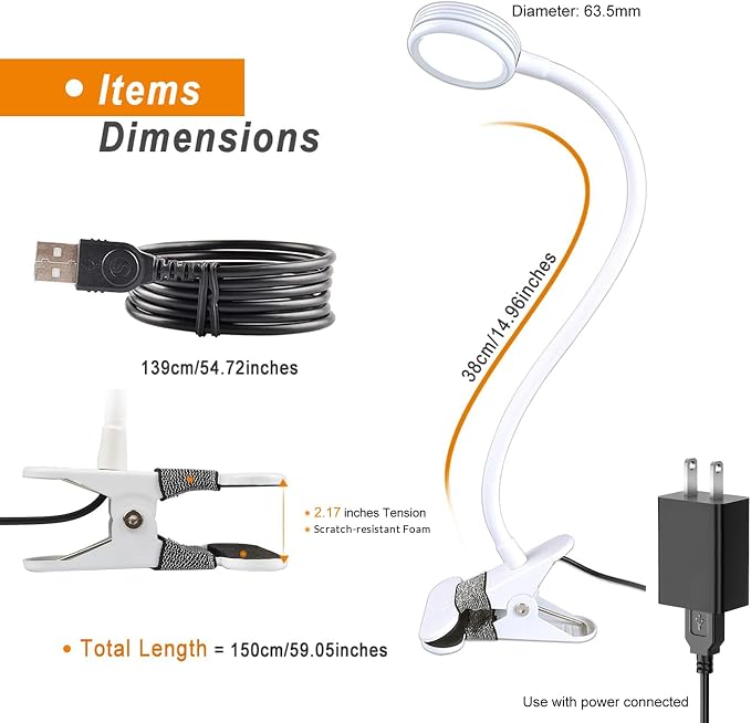 LEPOWER Clip on Light, Book Reading Lamp - Image 7