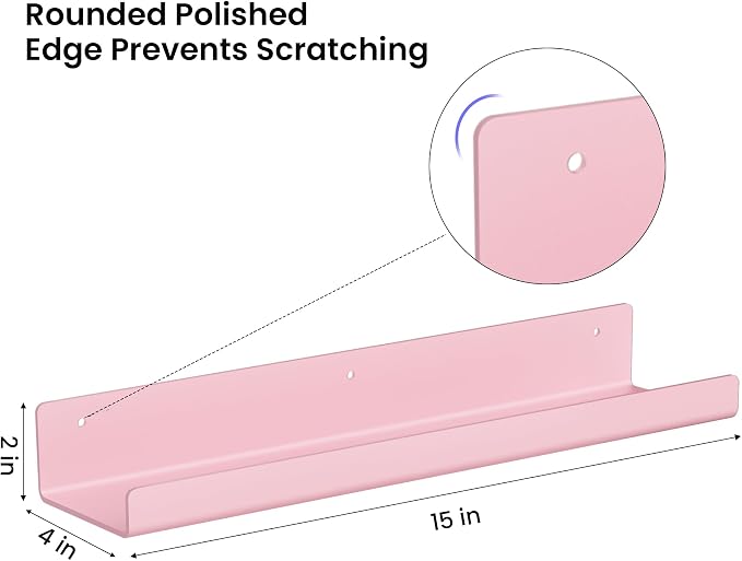 upsimples 4 Pcs 15" Acrylic Shelves - Image 3