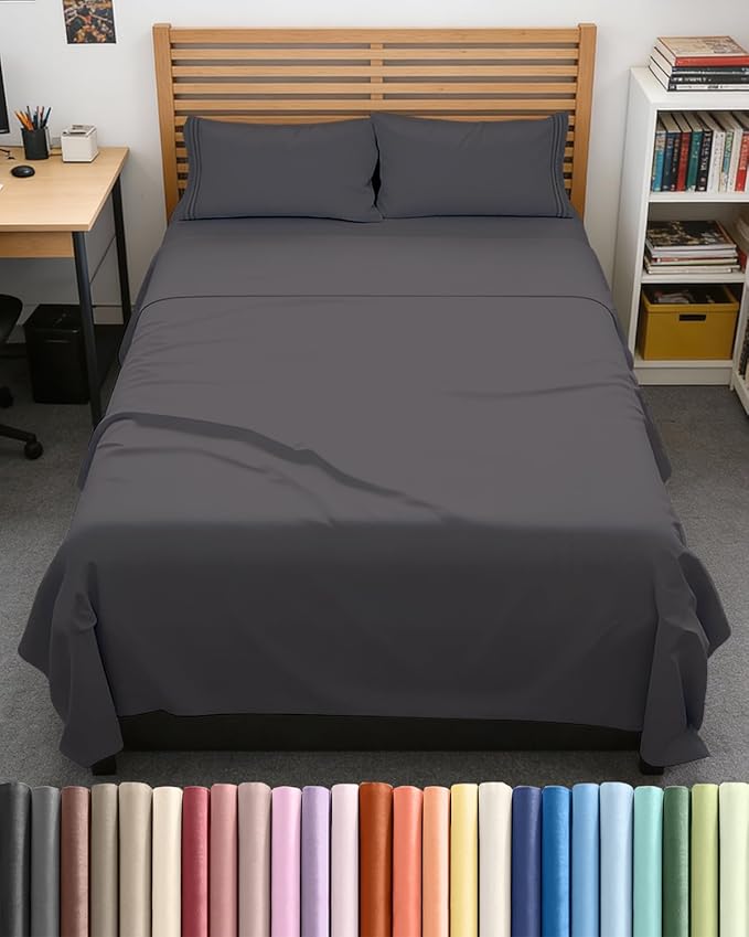 Full XL Bed Sheets - Extra Long Extended Full Sheet – Luxurious, Easy-Fit Sheet Set - Fits between 8” to 16" Deep Pockets, 54" x 80" for Full XL Mattresses - Ideal for Extra Long Full Beds