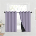 Yakamok Lilac Blackout Curtains 36 inches Long by Yakamok