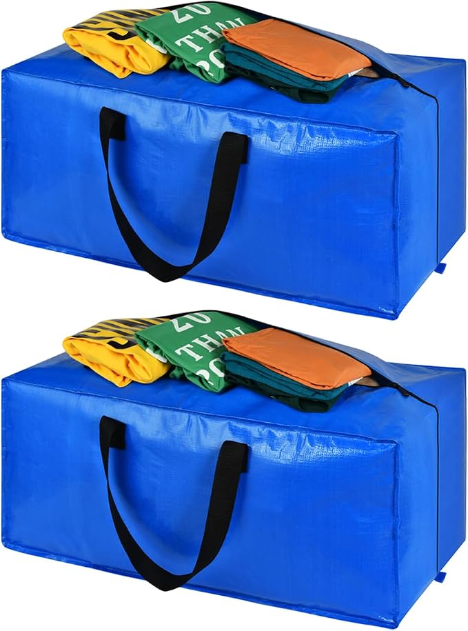 Heavy Duty Blue Moving Bags by HAPPY+CHEERS