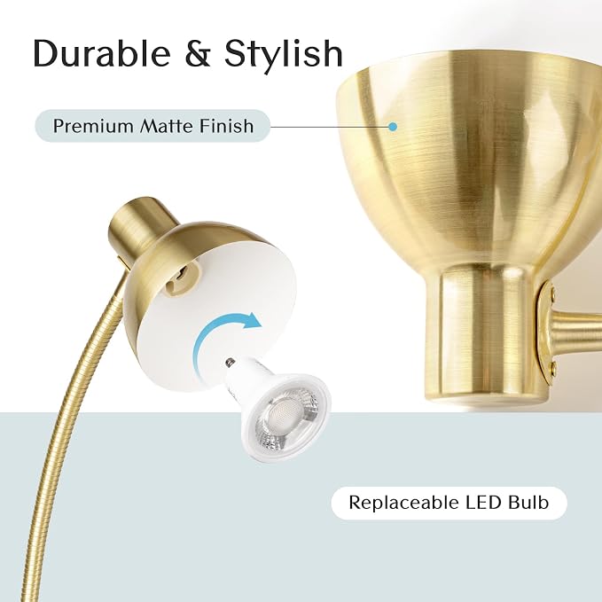 Patented Innovative Design Headboard Reading Light Pro. No Drilling Book Light - Image 4